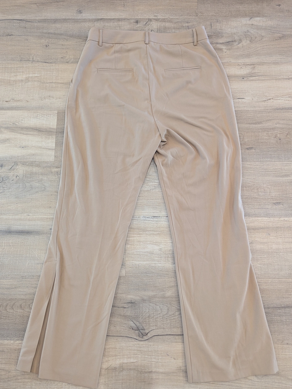 Dynamite Beige Wide Leg Split-Hem Pants - Picture 4 of 11